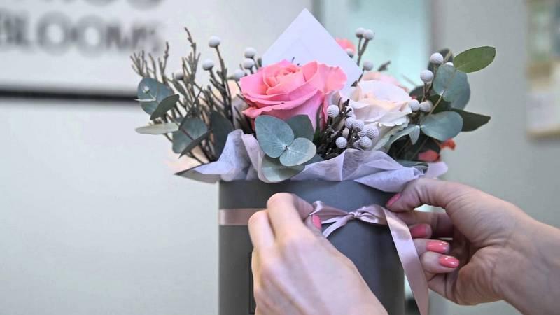 Как сделать цветы в коробке своими руками? - Sanata Flowers - Цветы Королев