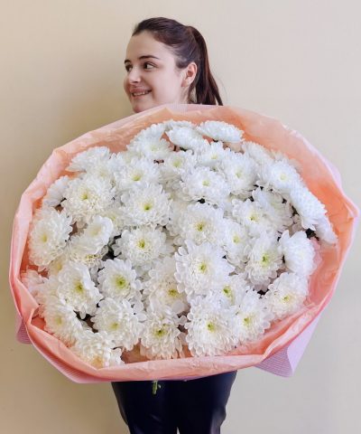 Букет 13 кустовых хризантем