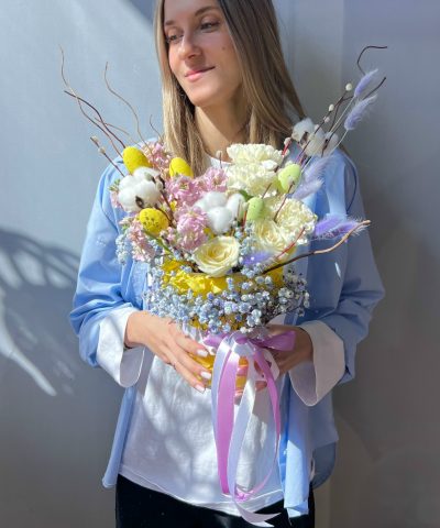 Пасхальная композиция в баночке🐣