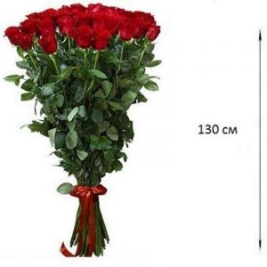 25 длинных роз