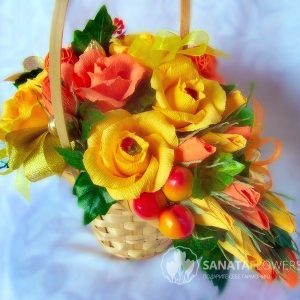 Корзина из конфет 60