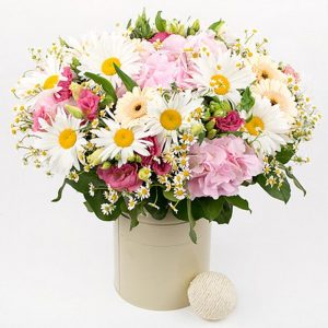 Коробка с ромашками 40