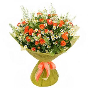 Букет с ромашками 36