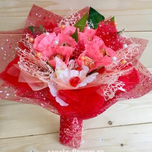 Букет с конфетами 105